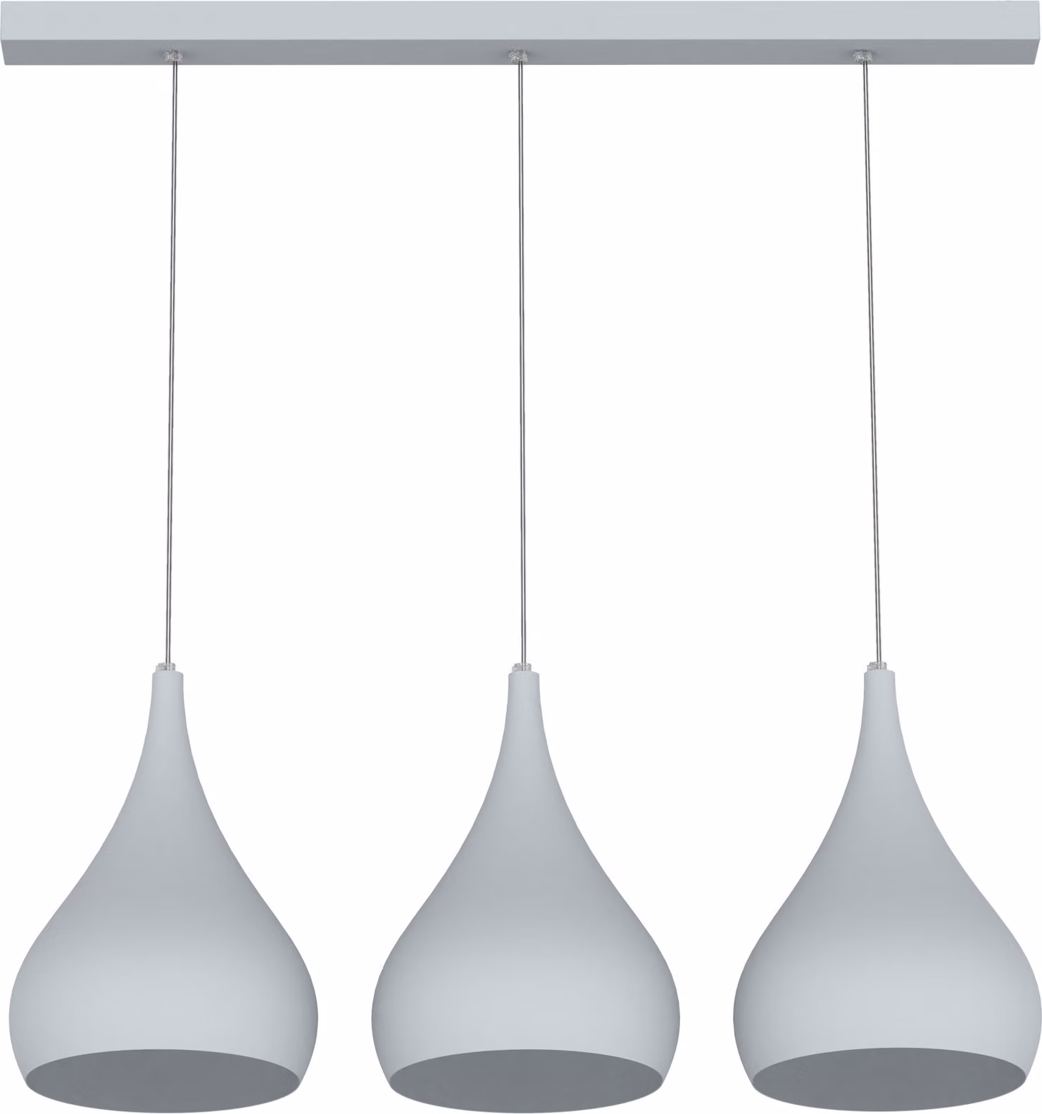 Lampada A Sospensione Calice Lineare X3 Monocolore Opaca