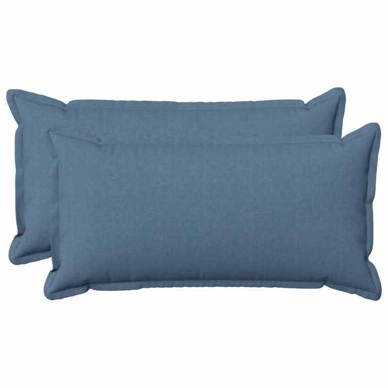 Set di 2 federe vidaXL HOUTEN blu jeans, L/P: 40 x 70 cm