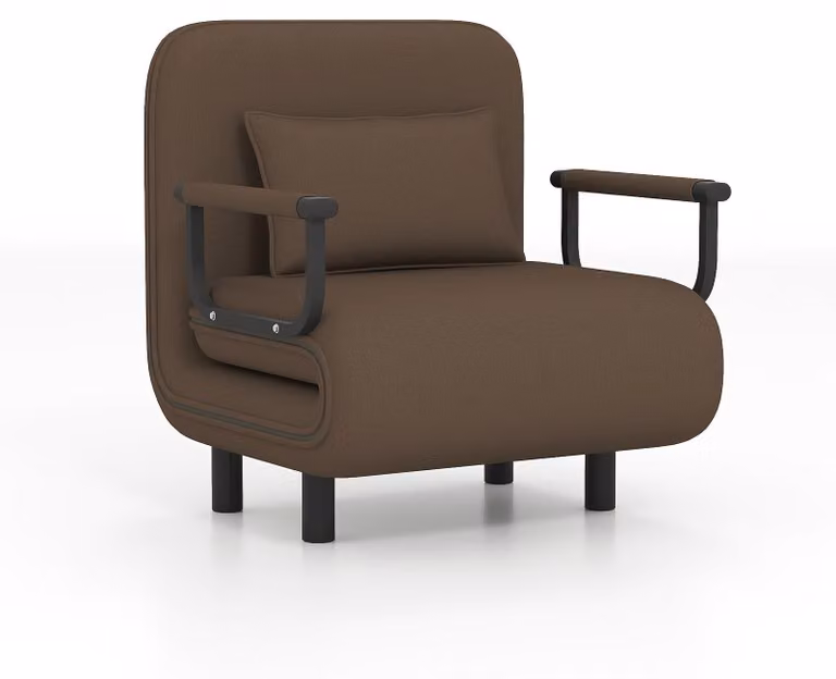 Divano letto - Divano trasformabile - Pouf - Divano letto - Panchina imbottita - Schienale regolabile in 5 posizioni - Poliestere resistente