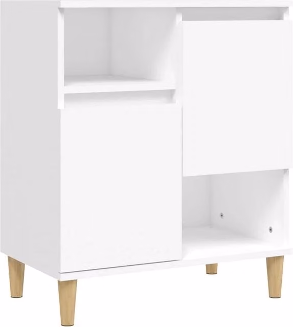 Buffet credenza cassettiera armadio mobile contenitore organizer per cucina soggiorno salotto 60 x 35 x 70 cm legno ingegnerizzato bianco 02_0030356