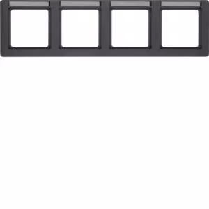 Berker 10246016 Cornice con campo di scrittura antracite con Berker Q.1