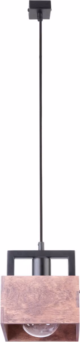 Lampada a sospensione decorativa in legno scuro Dakota 1xE27 15W Sigma Lighting
