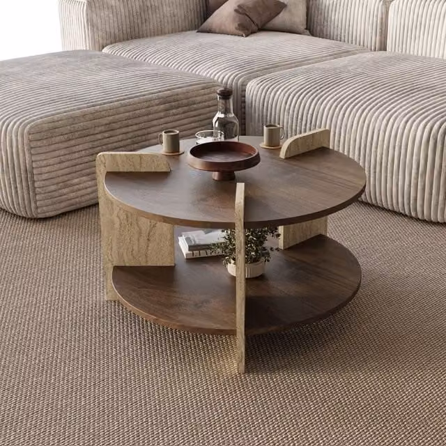 Tavolino da caffè Oalla marrone