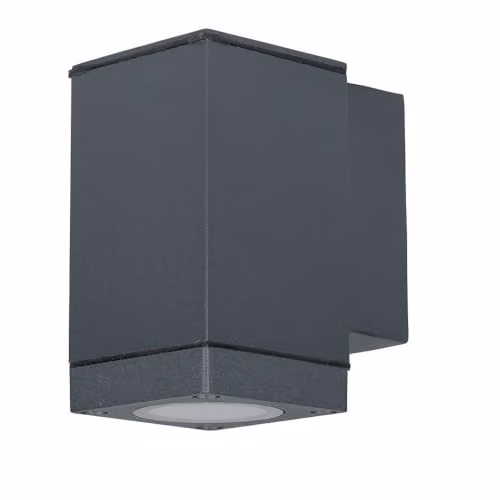 Lampada LED da Muro con Portalampada GU10 Fascio Luminoso Inferiore Colore Grigio Scuro IP44