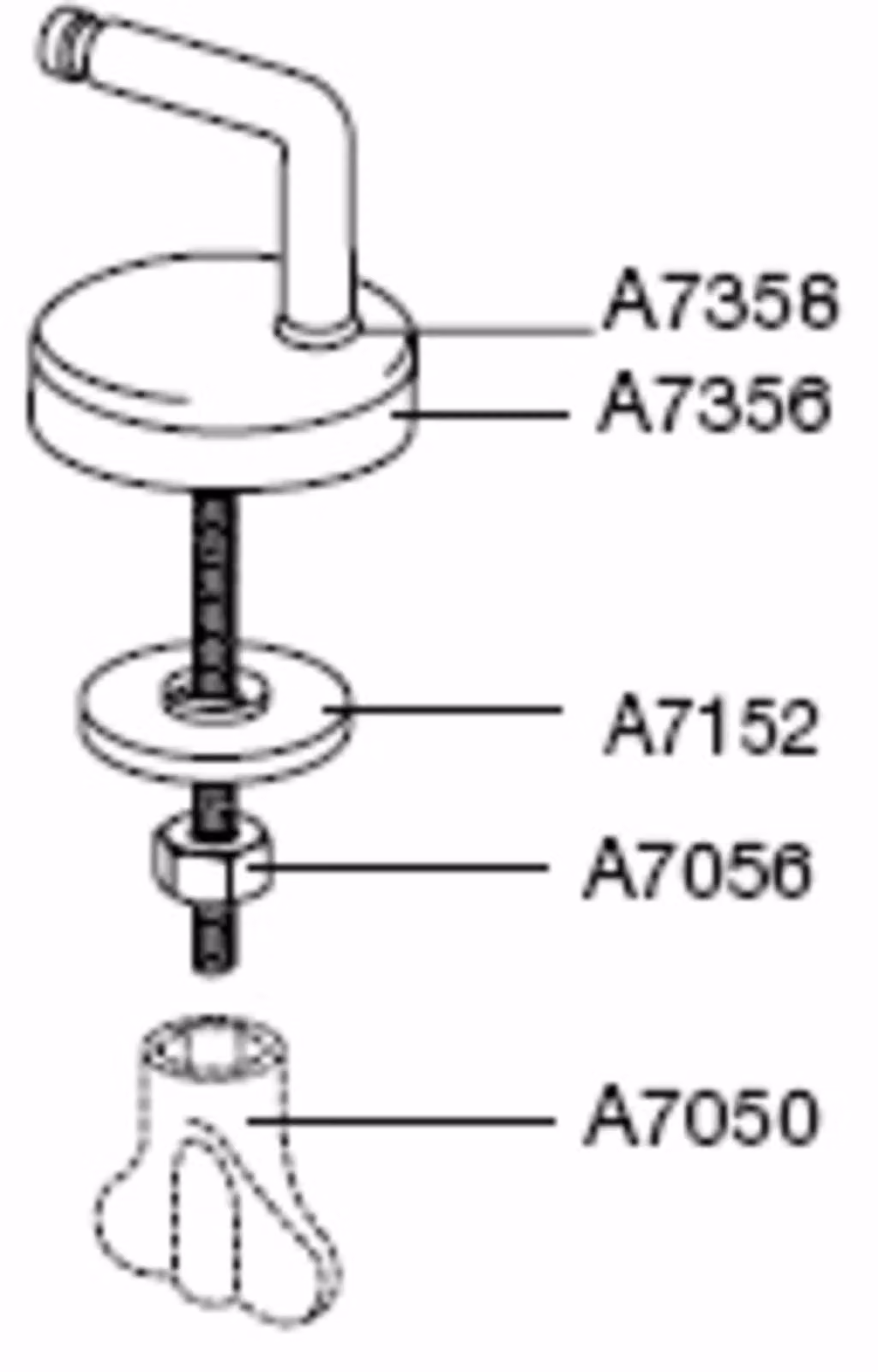 Set di cerniere Pressalit Uni per sedile WC 2000 e T2 in acciaio inossidabile
