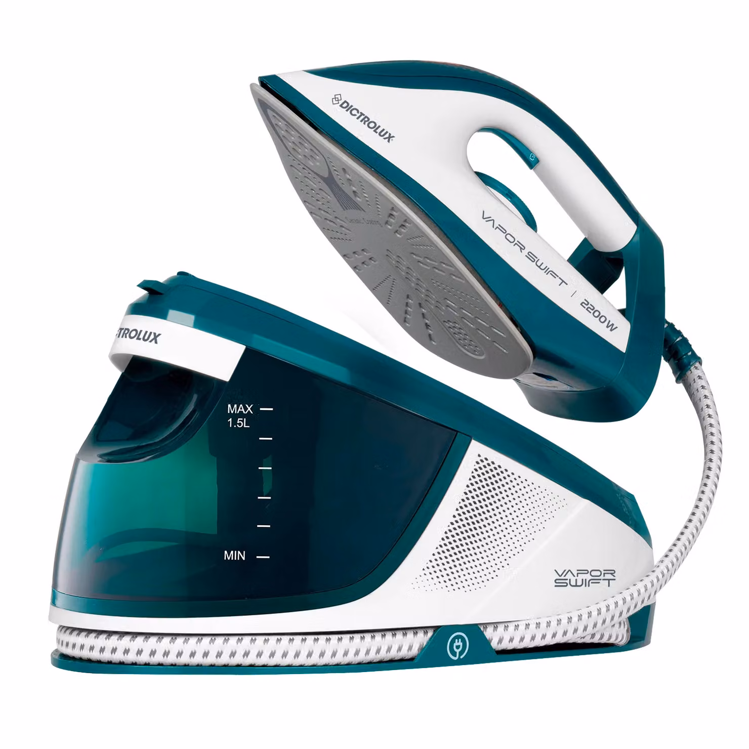 Ferro da stiro con caldaia Dictrolux Vapor Swift ECO 2200 Watt con piastra antiaderente e funzione anti-calcare – 1