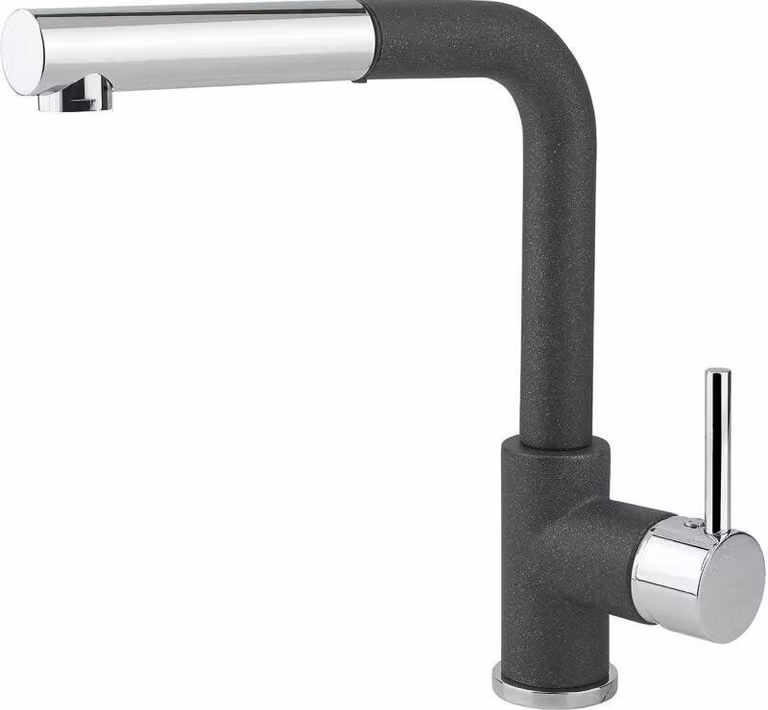 Rubinetto monocomando da cucina con doccetta Concept BDG4527bc granito NERO