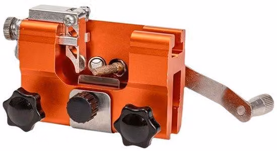 Lima per catene di motoseghe, portatile, con sistema di oscillazione manuale, adatta per motoseghe da 8 a 22 pollici