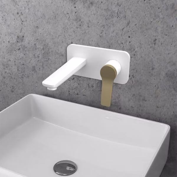 Mitigeur lavabo murale incassabile ANDARE en chrome RAV SLEZAK Finition: Cromo bianco e bronzo,