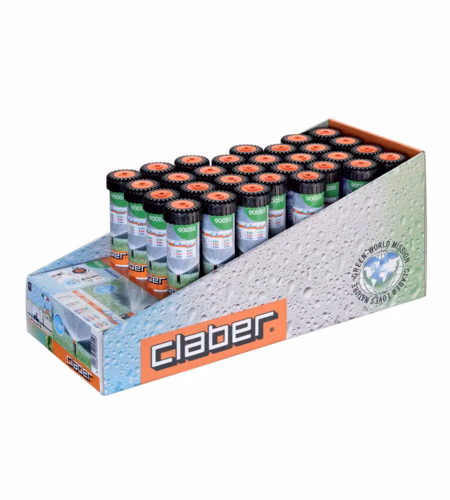 Irrigatore interrato statico Claber Pop-up con getto regolabile fino a 4 metri per tubo da 1" – 2