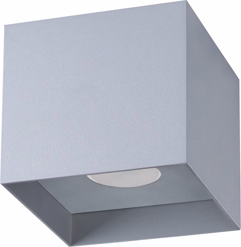 Faretto spot FENRIR grigio 1xGU10x10W in alluminio, dimensioni: 10x10x10 cm, IP20, Pure Lume