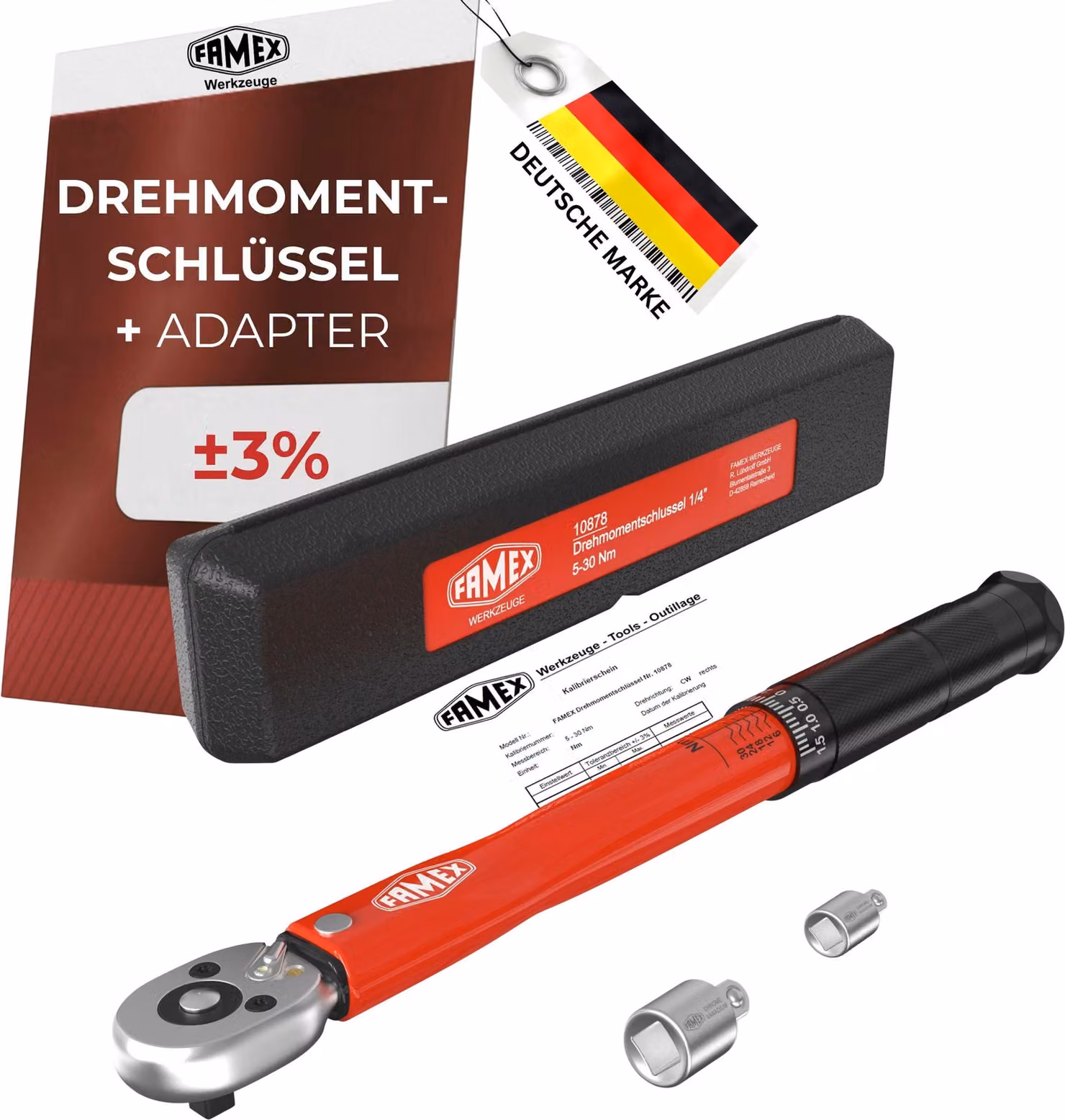 FAMEX 10878 Chiavi dinamometriche da 1/4" 5-30 Nm