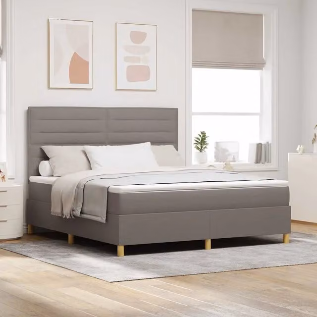 Letto a molle con testiera Talpa 180 x 200 cm Tessuto 3339564