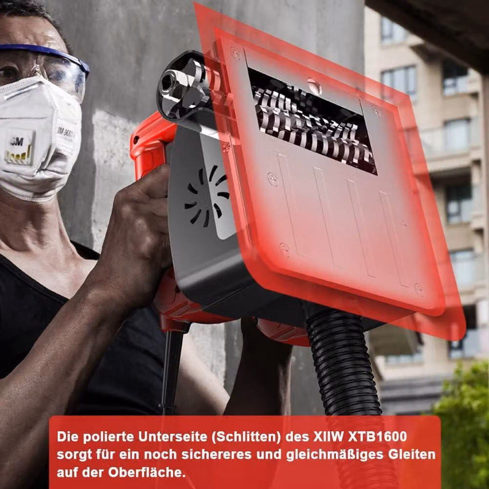 Macchina per la rimozione del calcestruzzo per superfici dure, 1600 W, 4000 giri/min. Fresatrice multifunzione per la ristrutturazione, fresa per calcestruzzo, ideale per piastrelle/Vetroceramica, cemento, argilla, sabbia, calcare, vetro