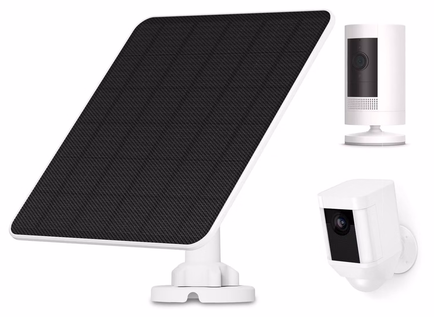 Pannello solare per telecamera di sicurezza, caricabatterie da 5 W con cavo da 3 metri, grado di protezione IP65 (resistente all'acqua)