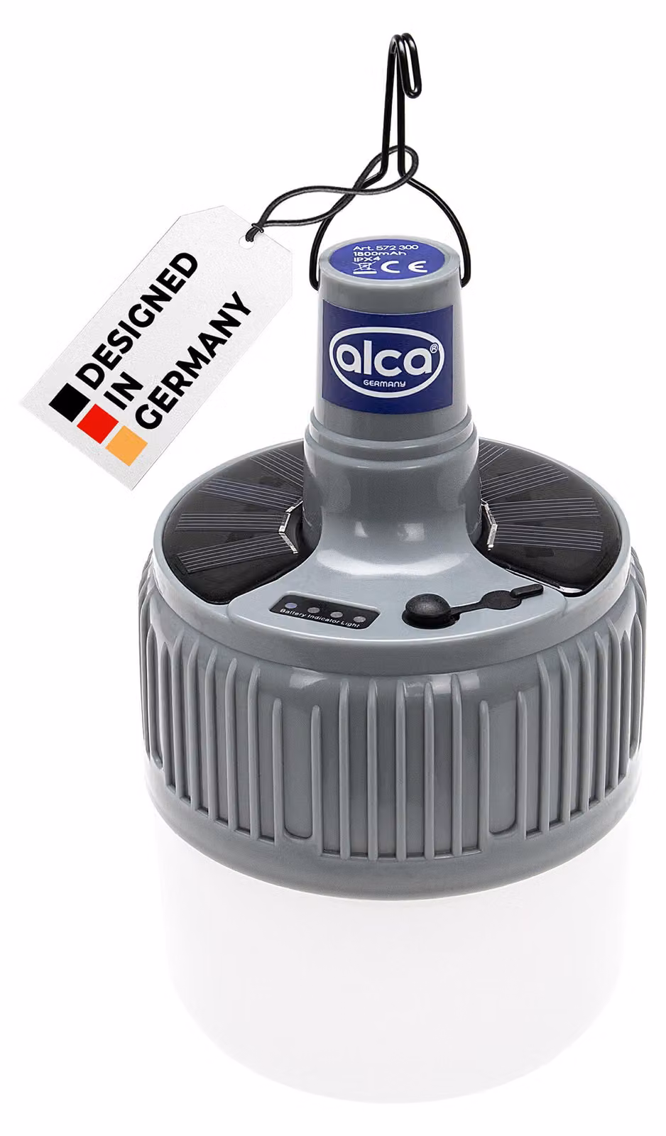 Lampada da campeggio a LED lanterna solare con telecomando + gancio alca batteria agli ioni di litio