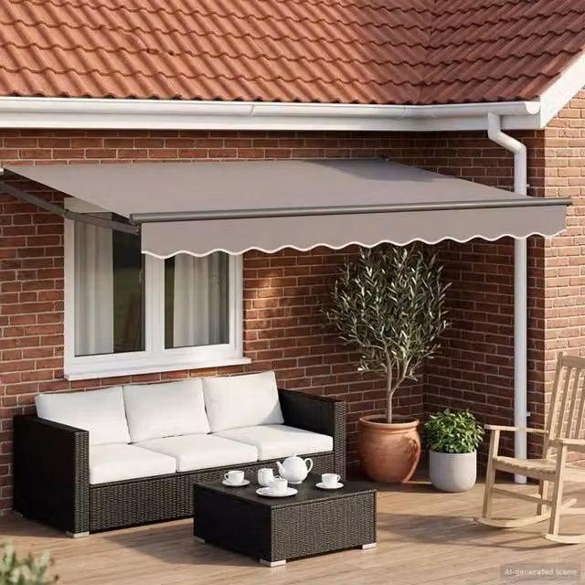 Struttura della tenda elettrica retrattile-Telaio per tenda da sole Antracite Alluminio