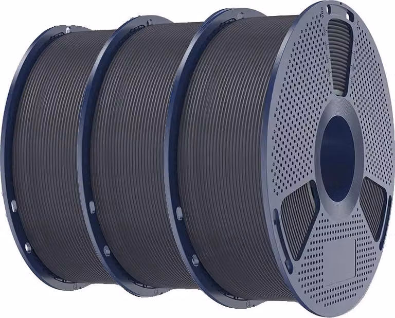 filamento 3D, PLA+ resistente agli urti, diametro 1,75 mm, temperatura di stampa 200-260℃, 3KG grigio