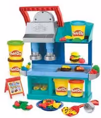 Playset Ristorante degli Chef Play-Doh Hasbro con 5 vasetti da 57 g e accessori multicolore