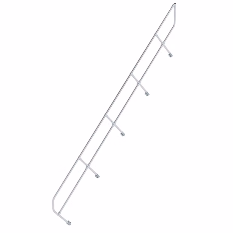 Secondo corrimano per scala 45° 17 gradini