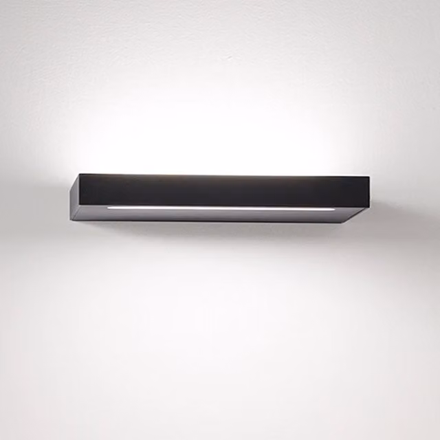 Applique Moderna Perenz Illumina in Alluminio e Acrilico Nero con LED 18W 3000K Luce Bianca Calda – 1