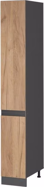 Armadio da farmacia R-Line Rovere dorato/Antracite 30 cm Forma a J Vicco