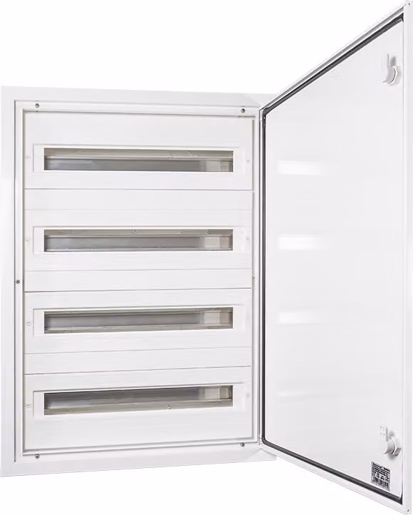 Scatola di distribuzione modulare 4x24 da incasso IP54 DARP-96 porta in alluminio bianco