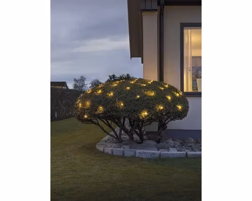 Micro rete luminosa a LED IP44 nero 120 diodi