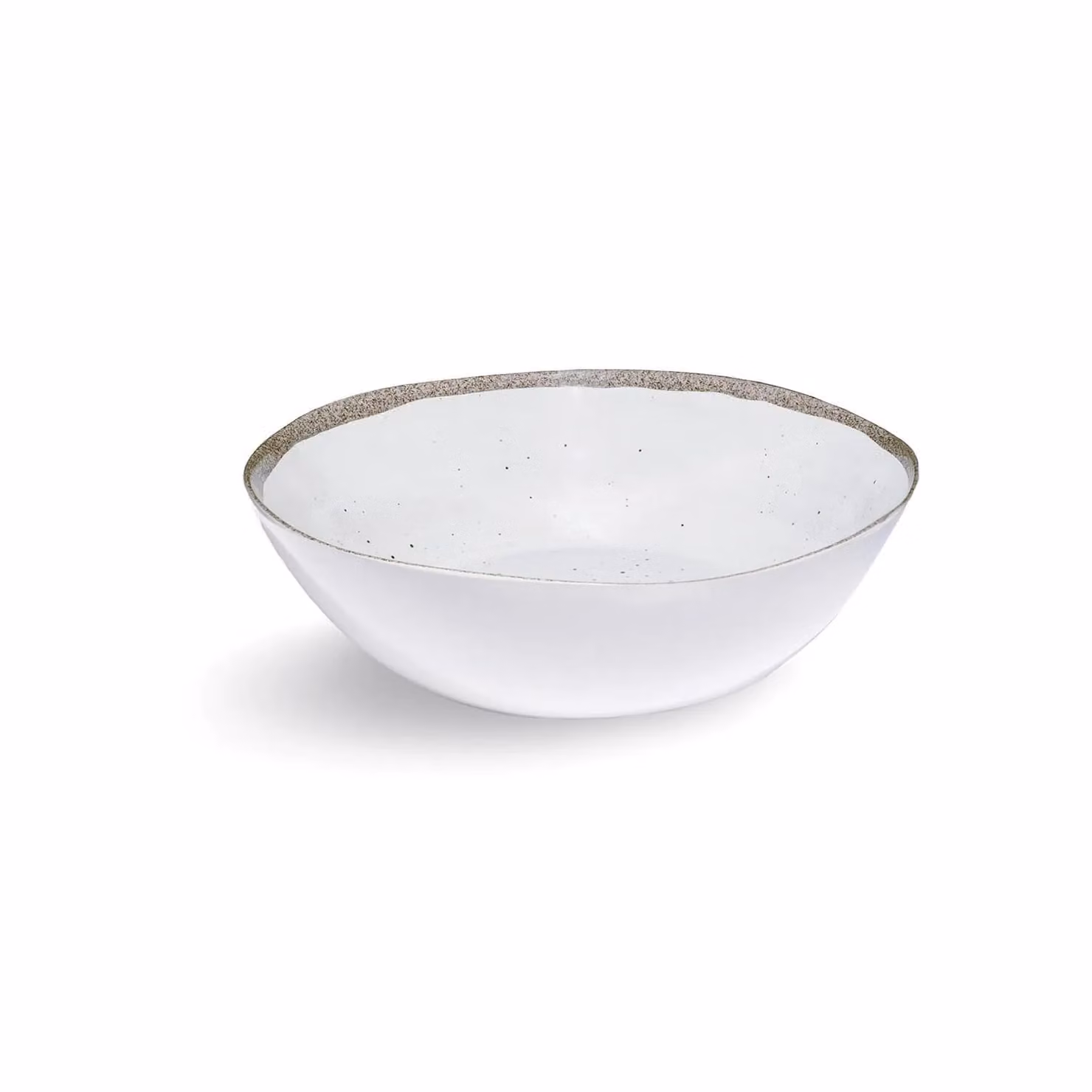 insalatiera in melamina, Linea Terrae bianco, dim. 31x9cm