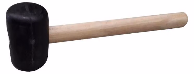 Bastone di gomma PROFI MAXI, 3,5 kg, 120 mm, manico in legno