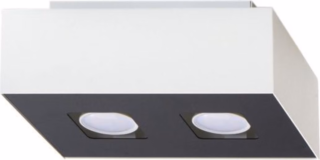 ZIRCON 2 GU10 Lampada da soffitto bianca – LUMILO IP20, 24 cm
