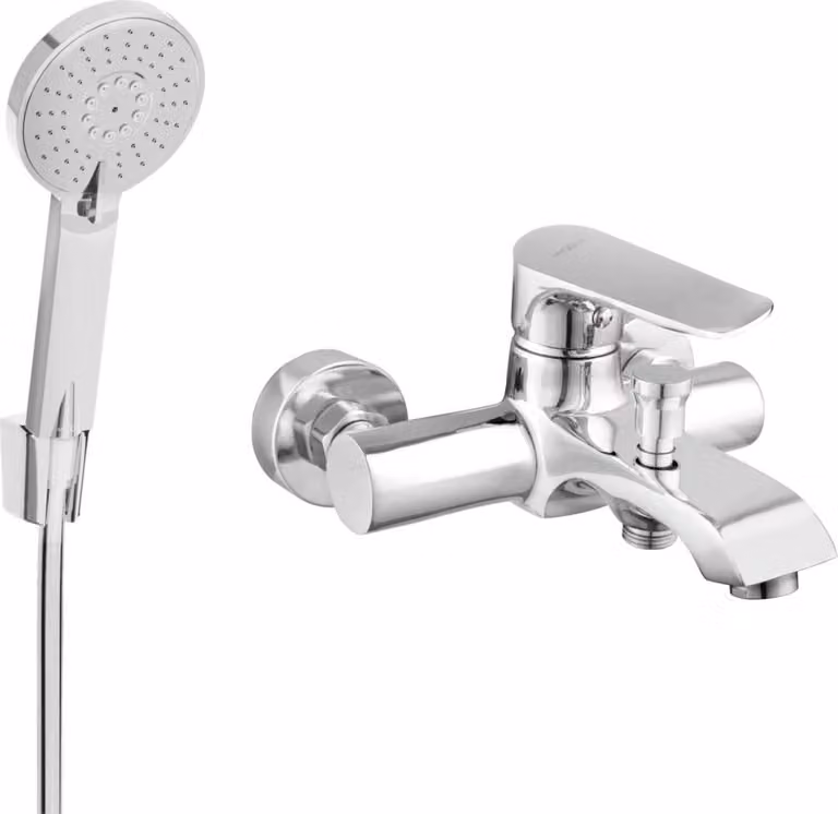 Mexen Pecos R40 rubinetto da vasca con set doccia, cromo - 7273R40-00