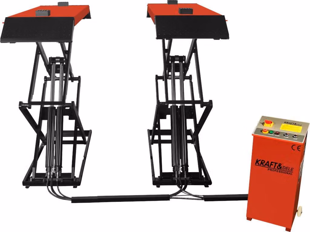 Piattaforma elevatrice a forbice, automatica, portata 3,8 tonnellate, alimentazione 400V, modello KD5823