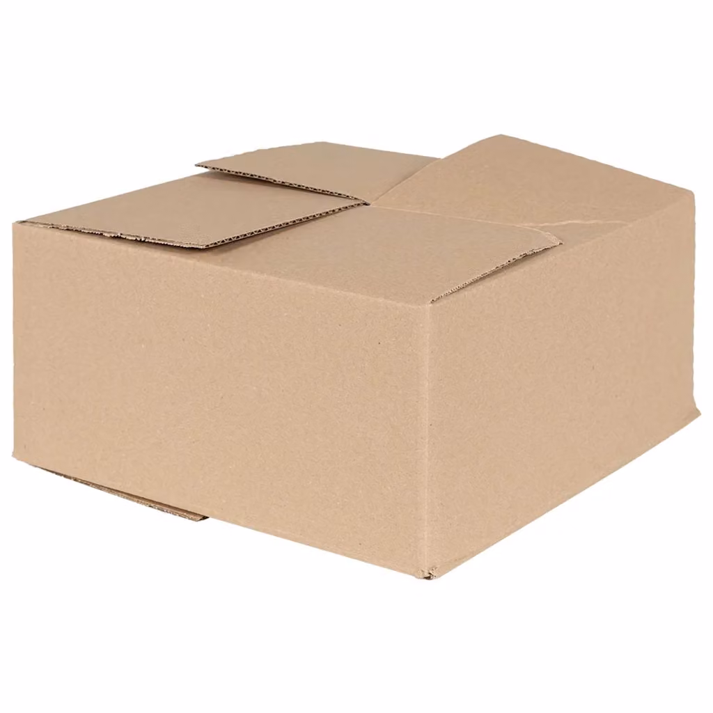 Set di 50 scatole pieghevoli vidaXL in cartone color naturale, L 30 x P 30 x H 15 cm