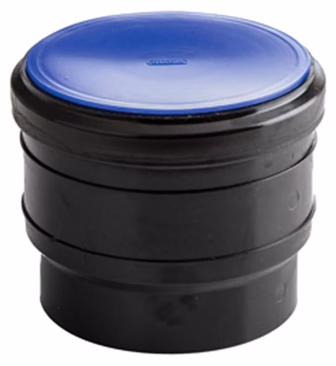 Tappo di scarico Wavin Quickstream HDPE d90, nero