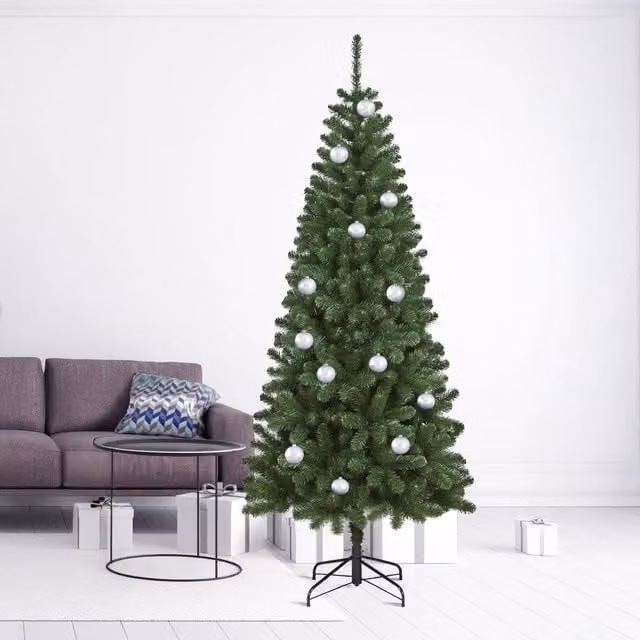 Albero di Natale Comet, Albero artificiale extra folto, Albero effetto reale in PVC, 948 rami, Altezza cm 240