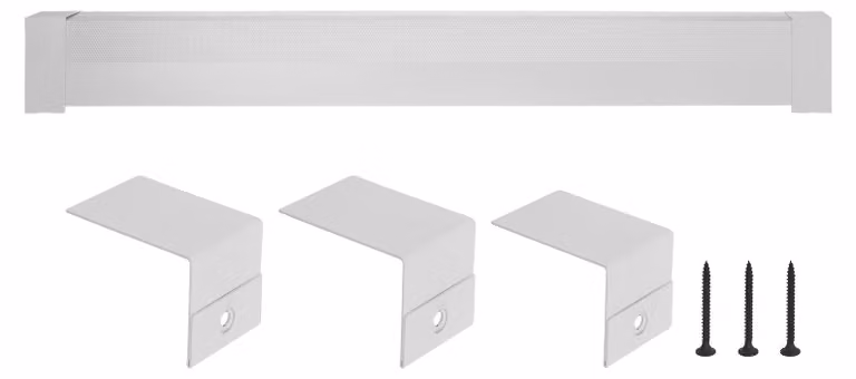 Copertura per radiatore SucceBuy serie Basic, 1831 x 80 x 193 mm, copertura frontale standard per radiatori elettrici, ricambio in acciaio resistente, ideale per la camera da letto, bianco