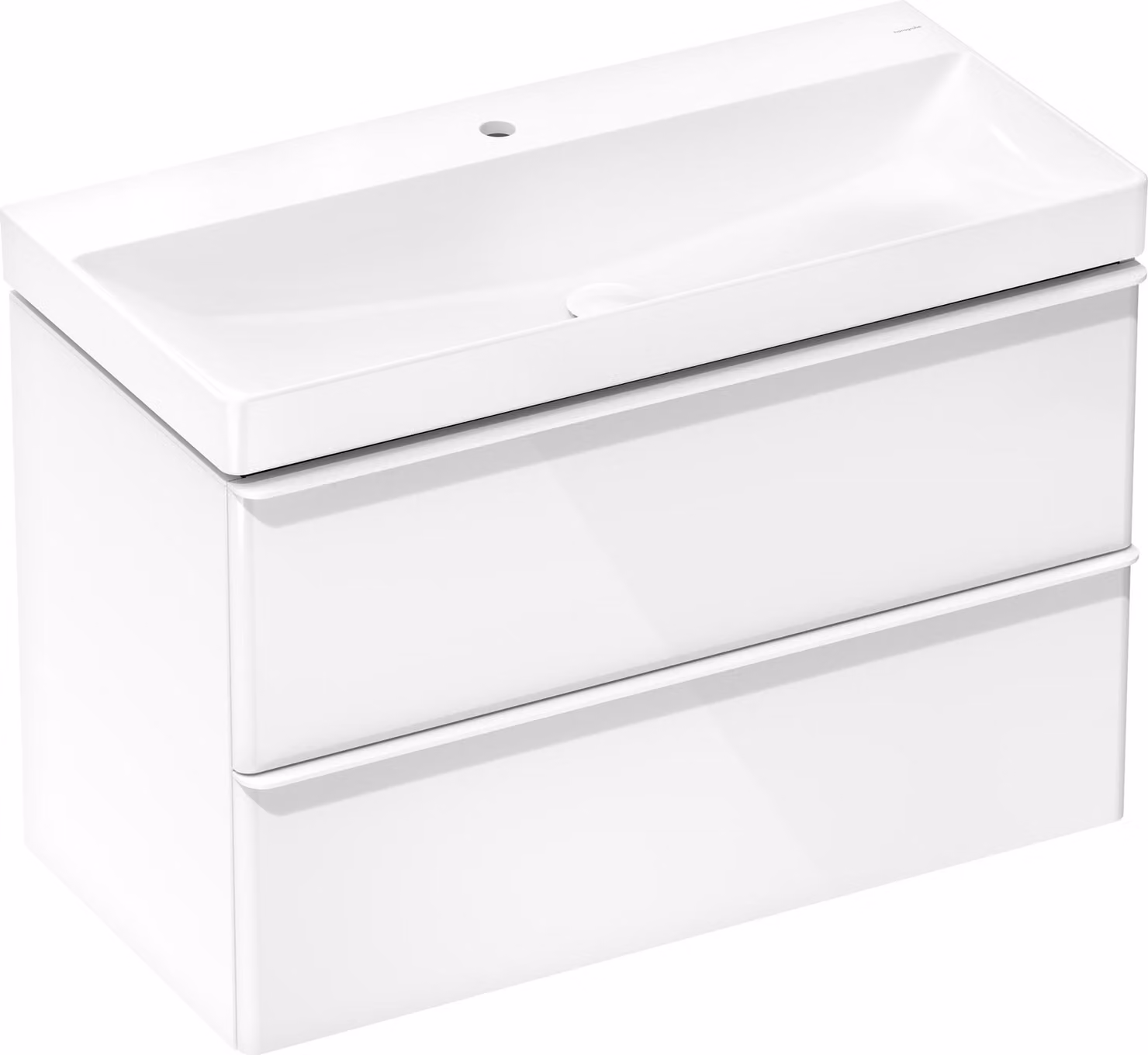 hansgrohe Xelu Q lavabo, avec garniture d'écoulement, sans trop-plein, 1000x480mm, blanc, 61036450, 61036450