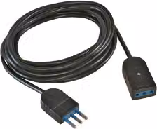 Prolunga elettrica Poly Pool con cavo da 5 m, spina e presa 10A 2P+T, colore nero – 1