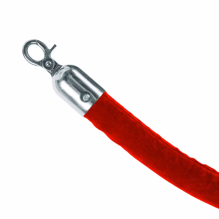Cavo Showdown 1,5 m - Rosso con coperture cromate