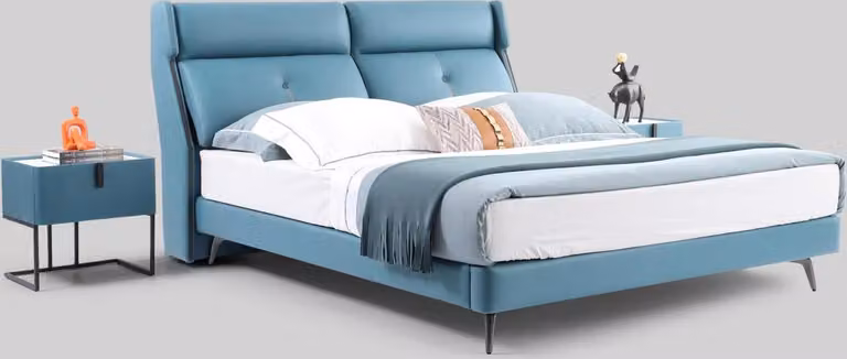 Betten Doppel Hotel Schlaf Zimmer Holz 180x200cm Bett Polster Design Luxus