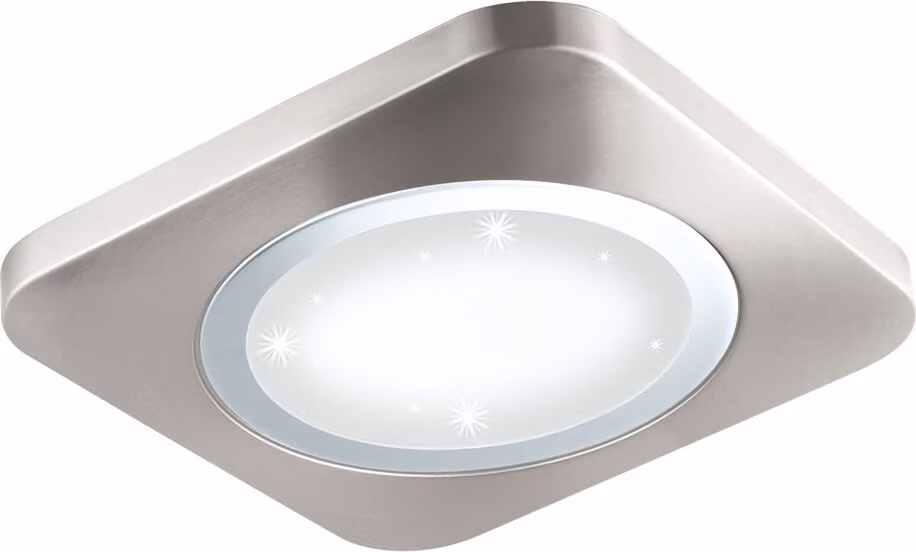 Lampada da superficie a LED, cromo opaco, effetto cristallo, L 40 cm, PUYO-S