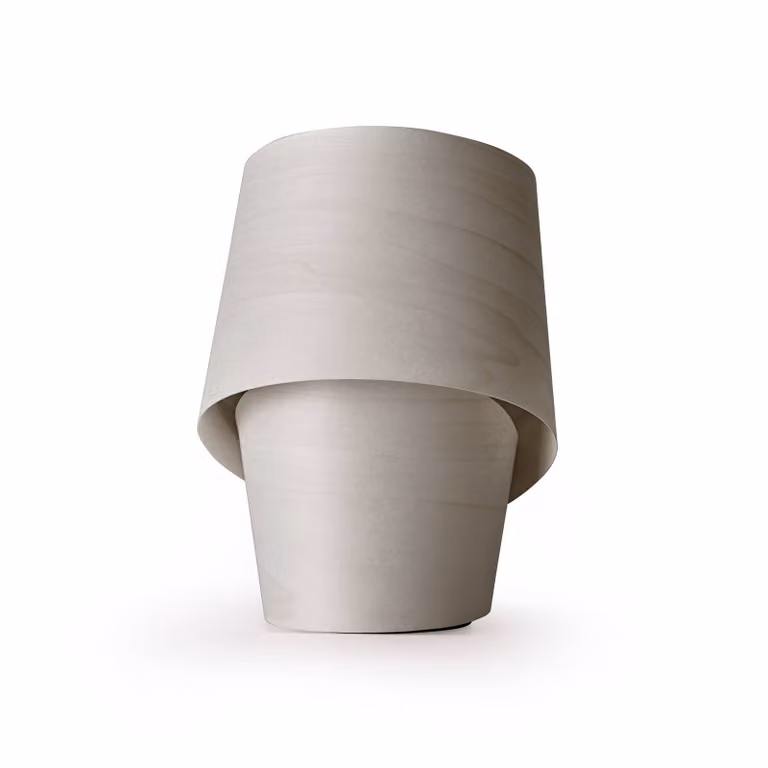 LZF LAMPS Lampada da tavolo Tiny, Alluminio / Grigio / Zincato, Soggiorno / Sala da pranzo, Legno, Design, Lampada da tavolo