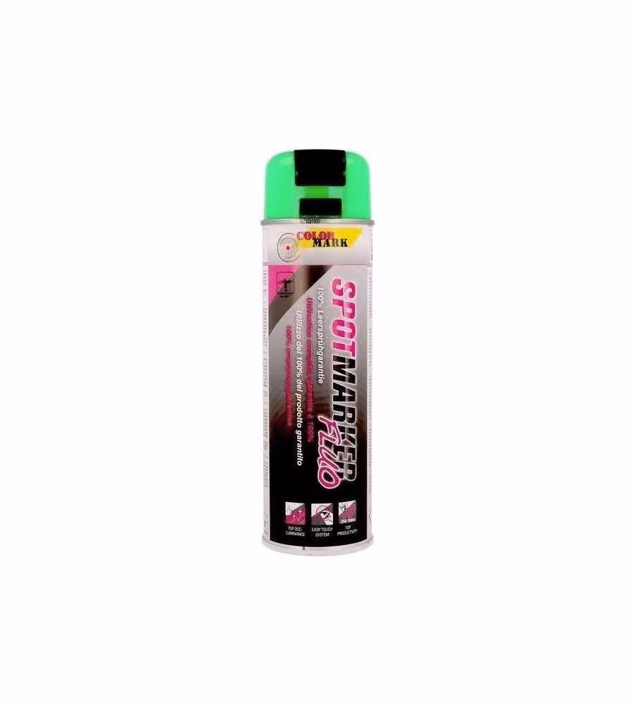 SPOTMARKER Spray marcatura verde fluo 500ml per edilizia e cantieri
