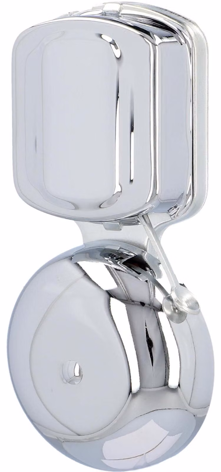 Campanello da parete, 8V, 80 dB, cromato, alimentazione a filo
