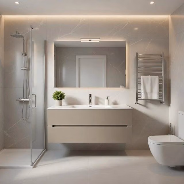 Composizione mobile bagno sospeso con cassetti cm 90 mod. TALIA - Tortora Opaco