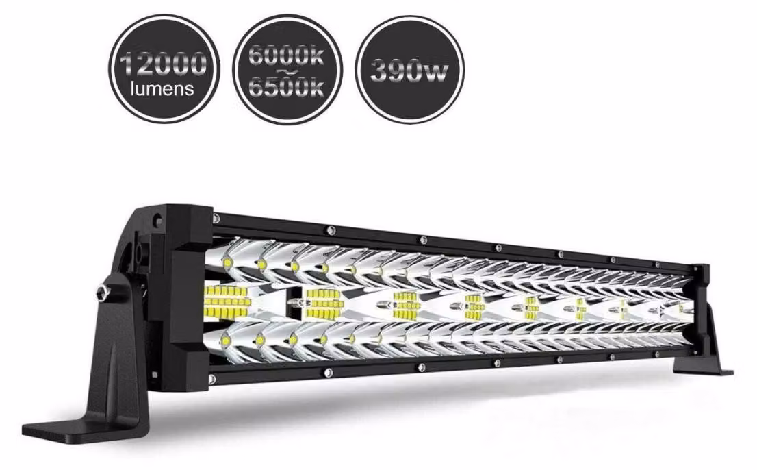 Barra LED da 56 cm, 390 W, 9D – Faretto a LED, luce diurna, 12.000 lm