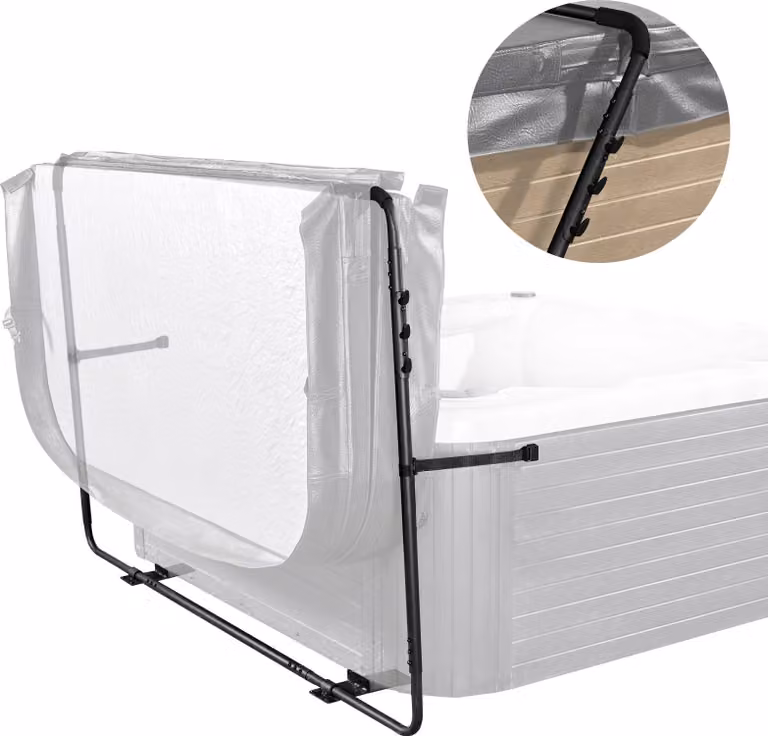 Coperchio per vasca idromassaggio, sollevabile, 80-105 cm, regolabile in altezza, per vasca idromassaggio, vasca spa