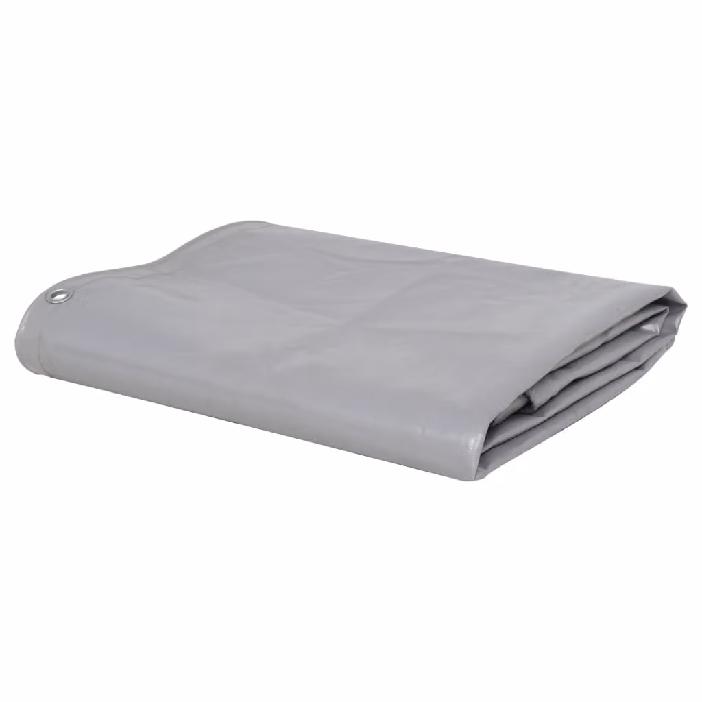 Telo protettivo vidaXL grigio con rivestimento in PVC 4 x 8 m – 1