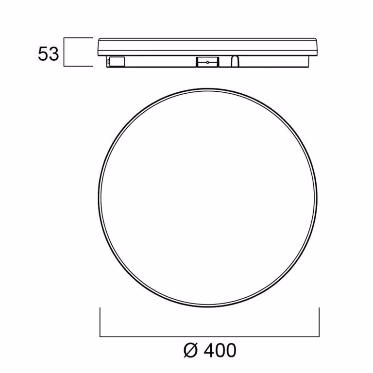 Sylvania plafoniera Start Surface Slim, Ø 40 cm, IP54, dimmerabile. dimmerabile, Bianco / Opale, Bagno, Plastica